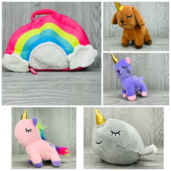 Pixie crush Stuffed Unicorn Plush Rainbow Toys Stuffed Animals dog cat whale - Picture 1 of 9
